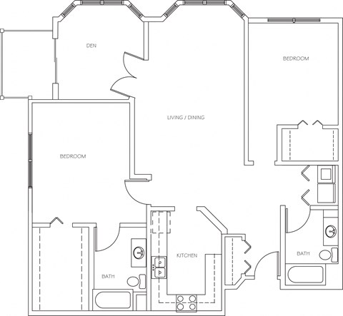 a black and white floor plan of a house